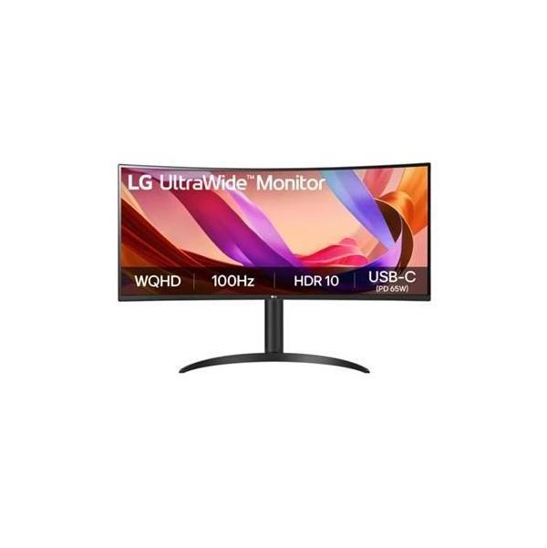 LG 34" UltraWide 100Hz WQHD Curved Monitor 3440x1440 USB-C 65W HDR10