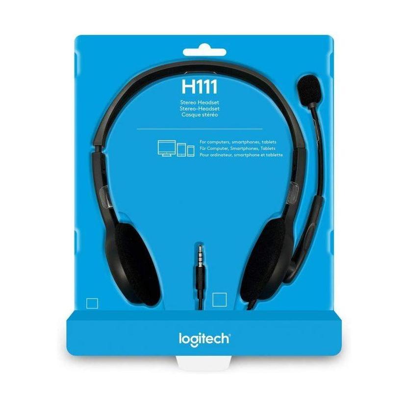 Logitech H111 Stereo Headset Single 3.5mm Jack