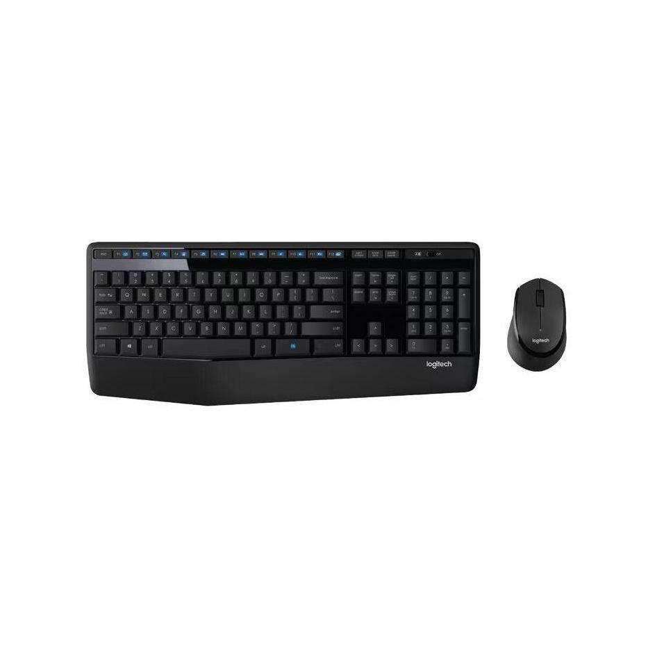 Logitech MK345 Wireless Keyboard Mouse Combo Full Size 12 Media Keys Long Battery LifeComfortable