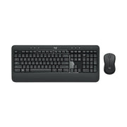 Logitech MK540 Wireless Keyboard Mouse Combo USB Receiver Contoured Mouse
