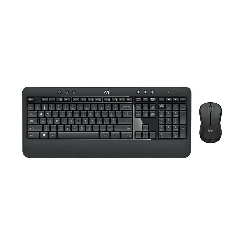 Logitech MK540 Wireless Keyboard Mouse Combo USB Receiver Contoured Mouse
