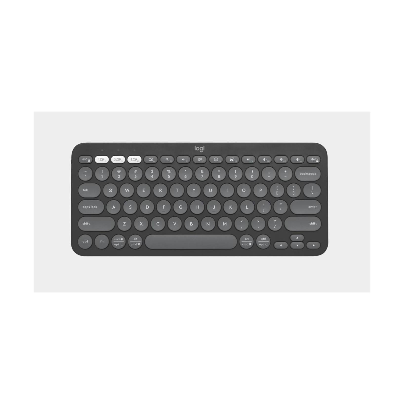 Logitech Pebble Keys 2 K380S Graphite Bluetooth Keyboard