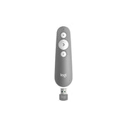 Logitech R500S Dual Connect Laser Presentation Remote 20m Range Red Laser Pointer Mid Grey