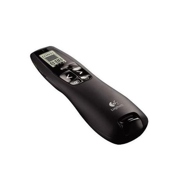 Logitech R800 Laser Presentation Remote LCD Time Tracking 30m Range