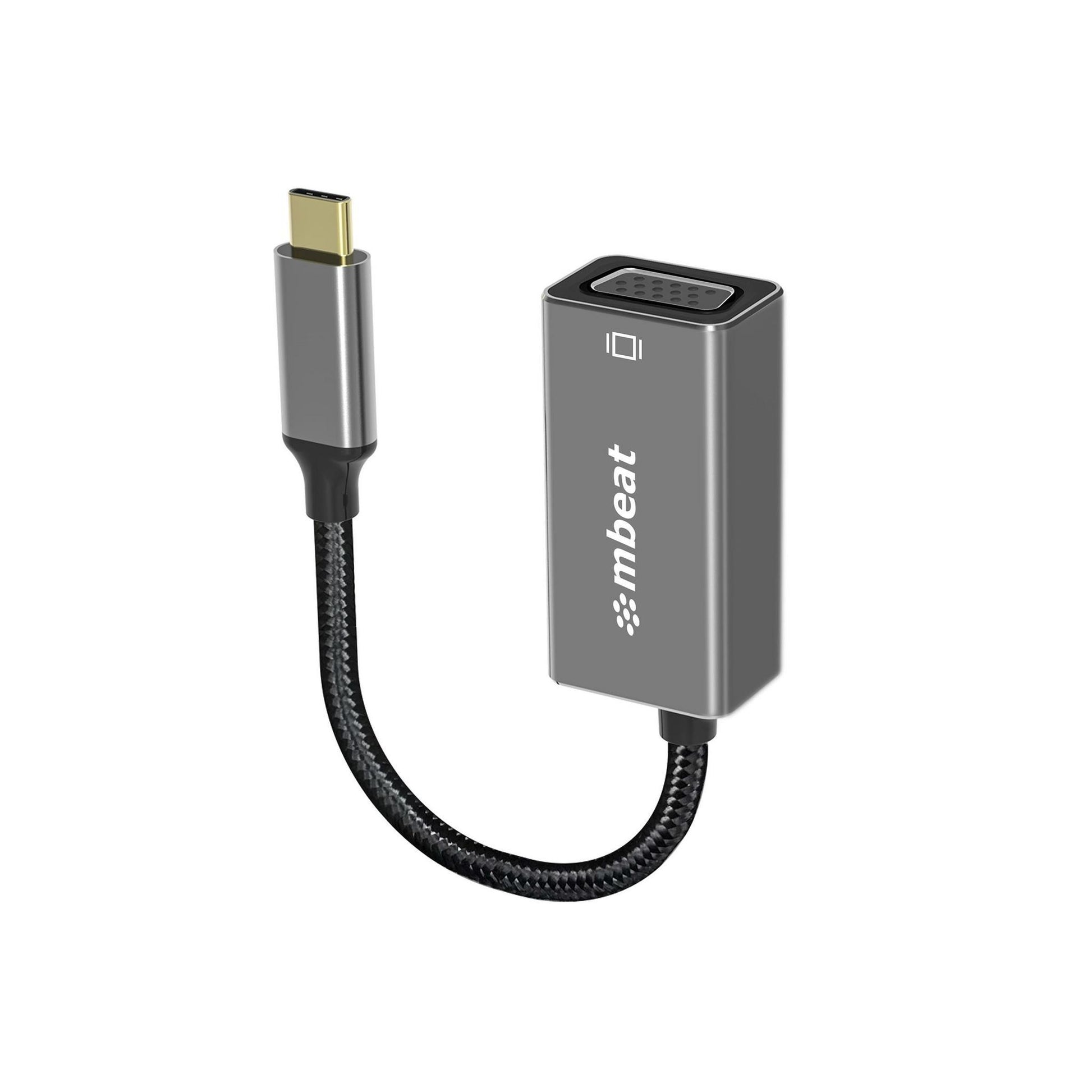 (LS) mbeat® Elite USB-C to VGA Adapter - Coverts USB-C to VGA Female Port Sup...