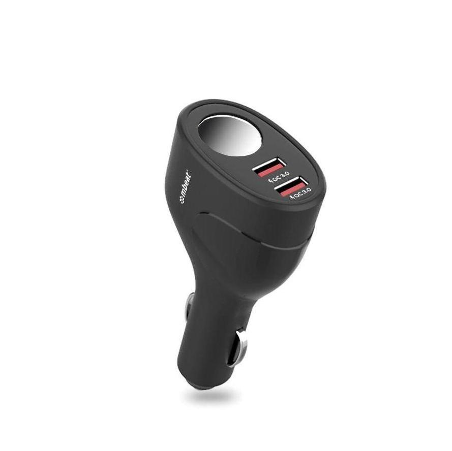 （LS） mbeat® Gorilla Power Dual Port QC3.0 Car Charger and Cigarette Lighter E...
