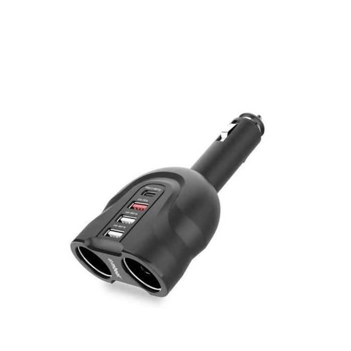 (LS)mbeat® Gorilla Power Four Port USB-C PD QC3.0 Car Charger with Cigar Ligh...