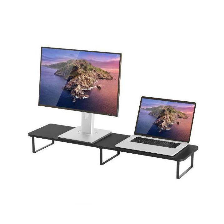 MBEAT Activiva Black Dual Monitor Riser 13"-32" 1000mm × 260mm × 122mm