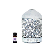 MBEAT Activiva Metal Essential Oil Diffuser Vintage White 100ml 7 LED Colours