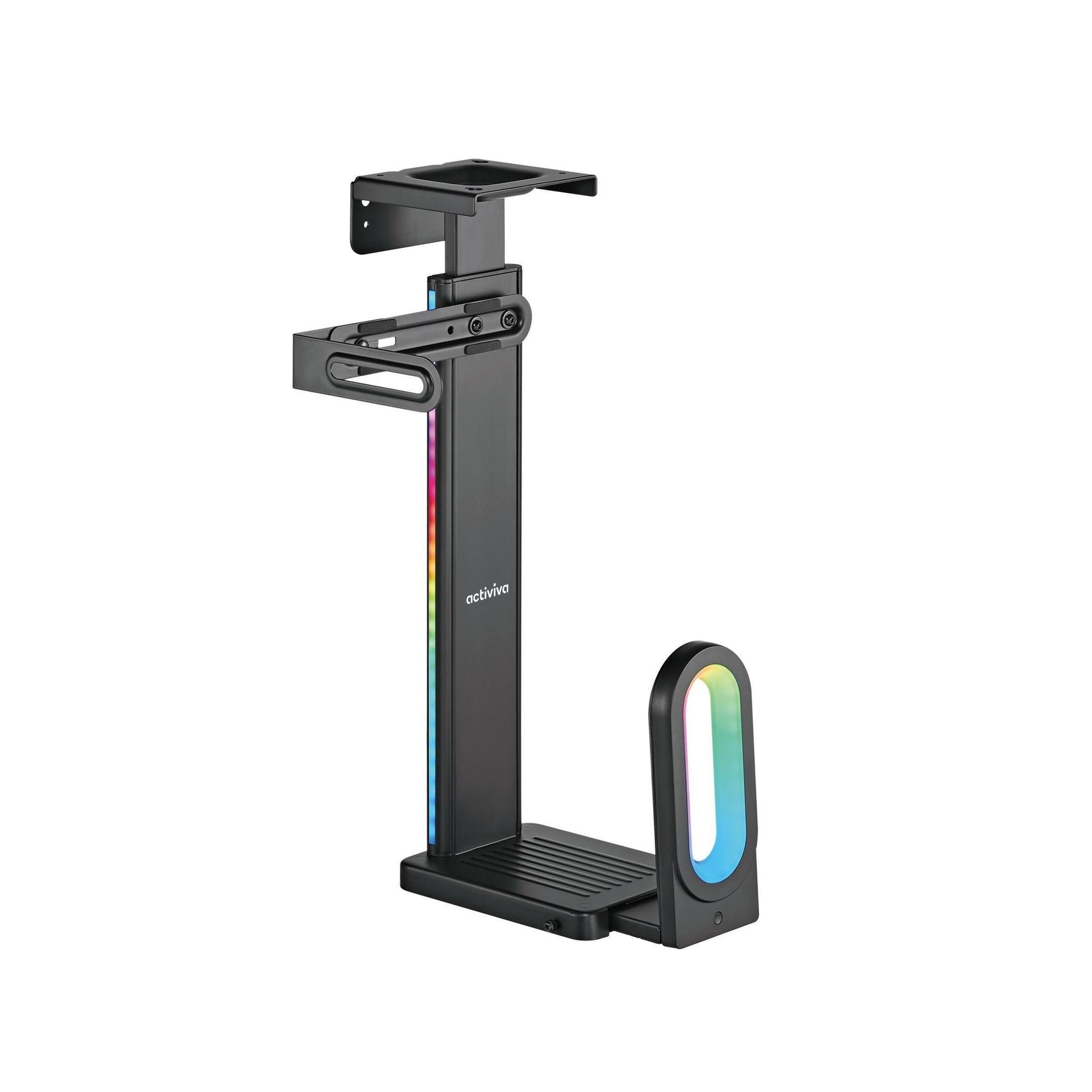 MBEAT Activiva RGB Ultra-Wide Adjustable Wall Under-Desk Gaming PC Mount 20KG WEIGHT CAPACITY