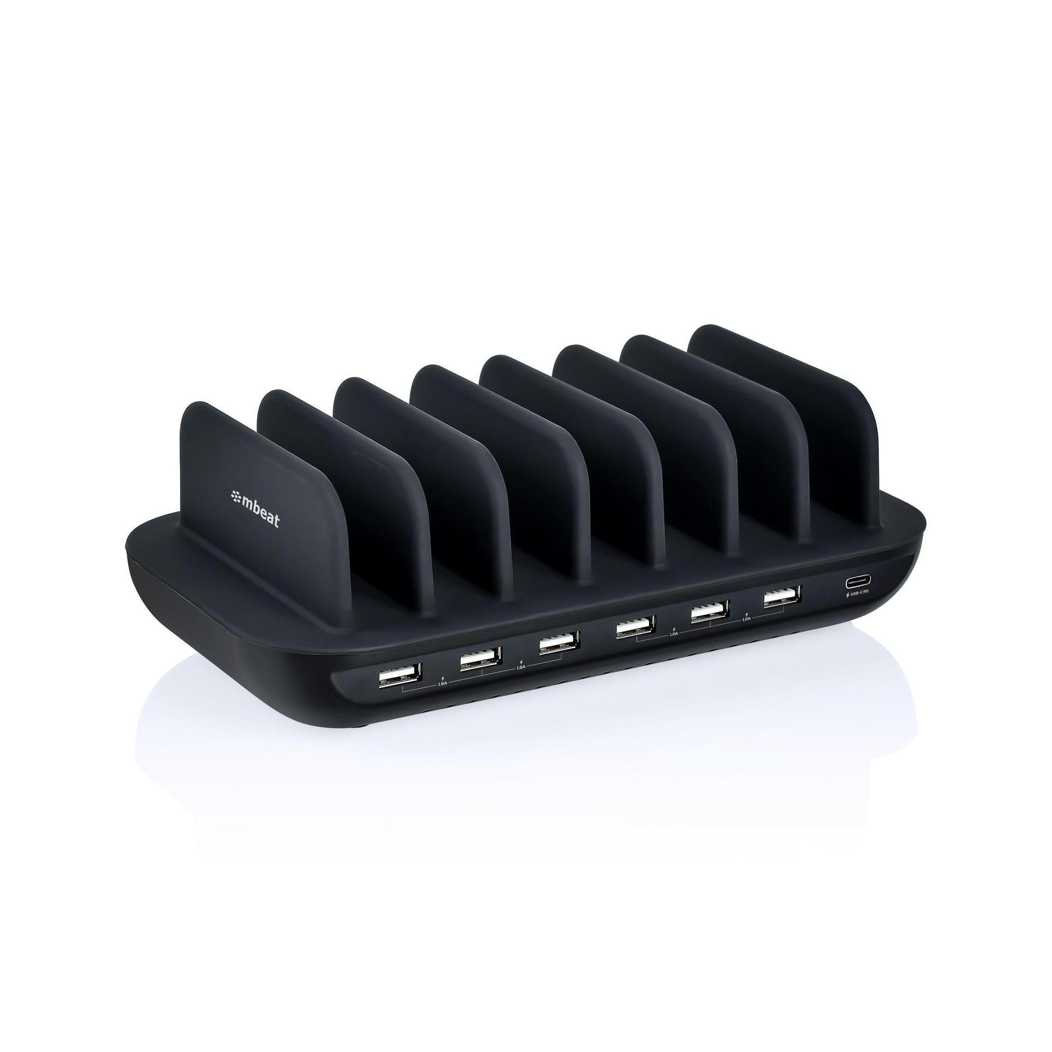 MBEAT Gorilla Power 60W 7 Port USB-C Charging Station 6x USB-A 1x USB-C PD