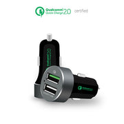 MBEAT QuickBoost Dual Port USB 2.0 Car Charger QC 2.0