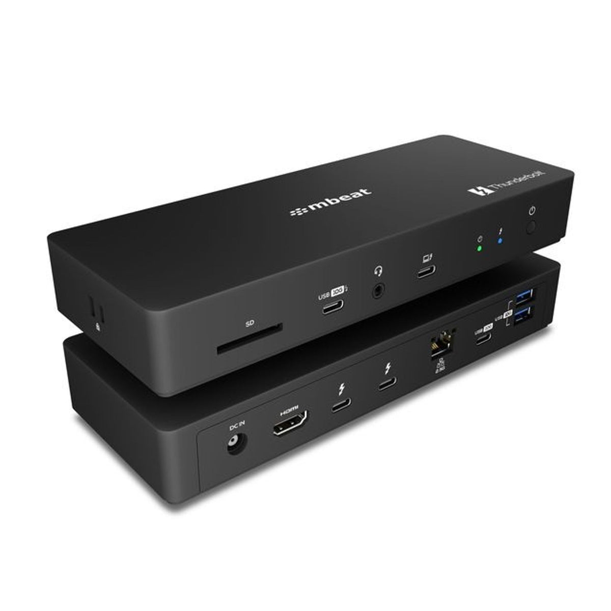 MBEAT Thunderbolt 4 Docking Station 40Gbps Dual 4K 96W PD 2.5GbE HDMI 12Ports