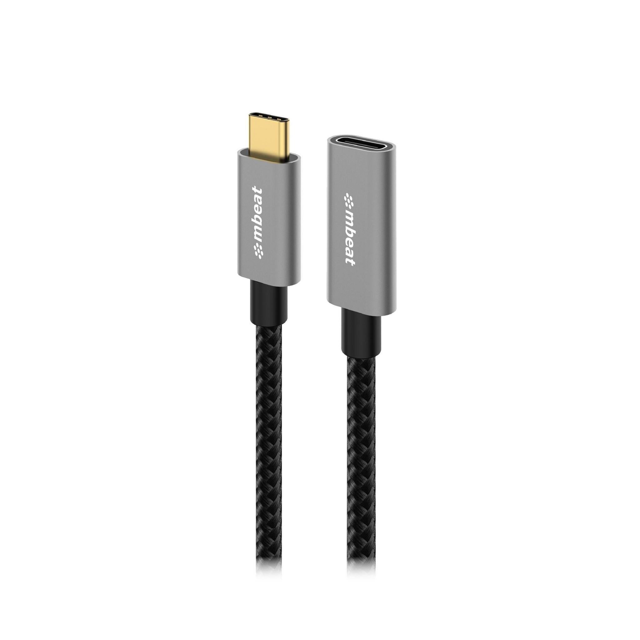 MBEAT Tough Link 1m USB-C Extension Cable Space Grey 4K 60Hz