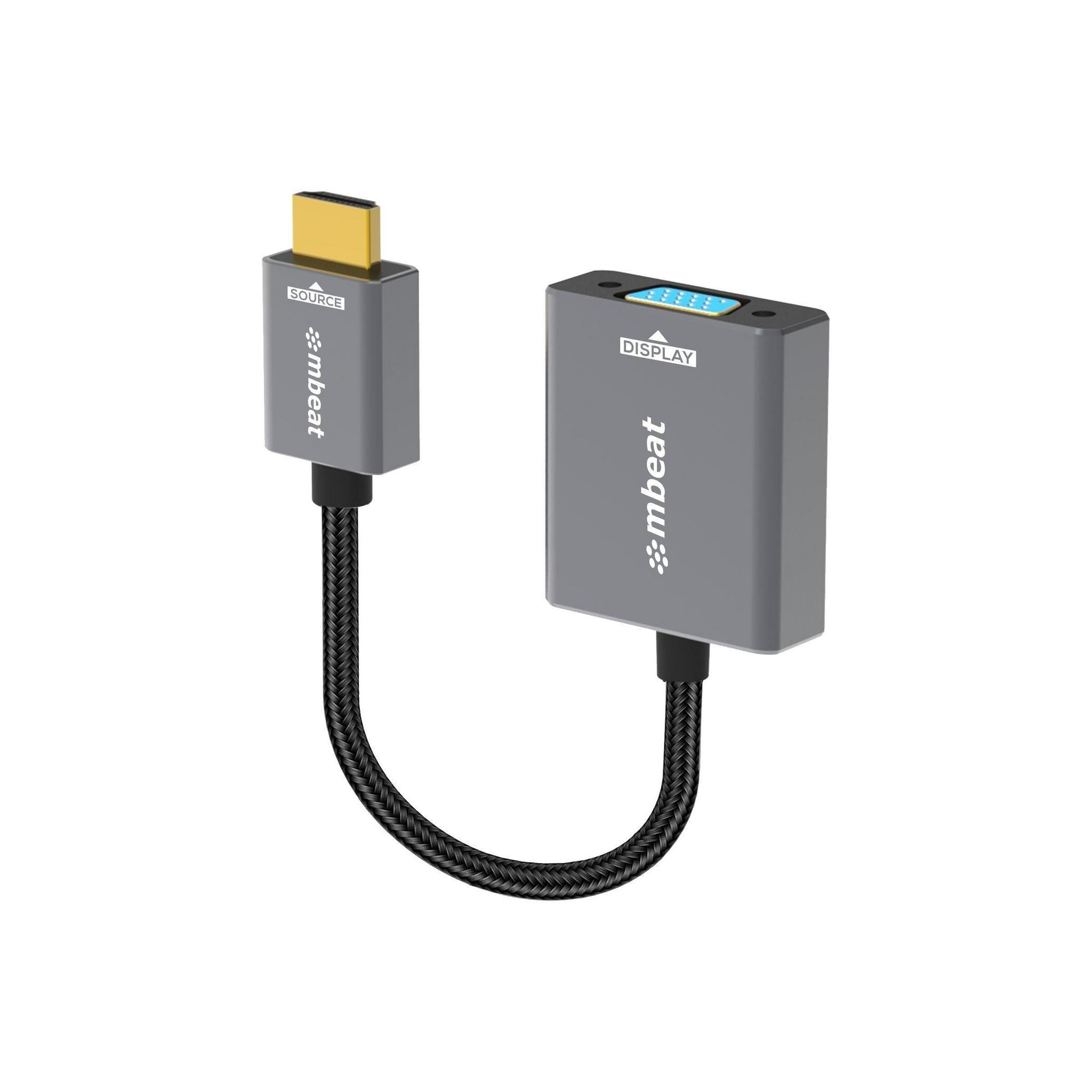 MBEAT Tough Link HDMI to VGA Adapter 15cm 1080p@60Hz