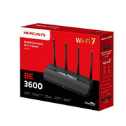 Mercusys MR27BE BE3600 Dual Band Wi-Fi 7 Router (WIFI7) 688 Mbps at 2.4GHz 28...