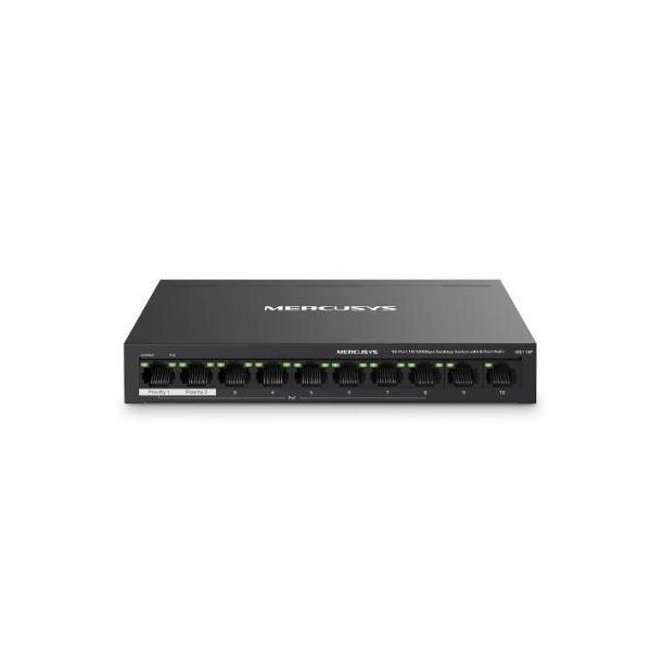 Mercusys MS110P 10-Port 10/100Mbps Desktop Switch with 8-Port PoE+ Up to 250 m