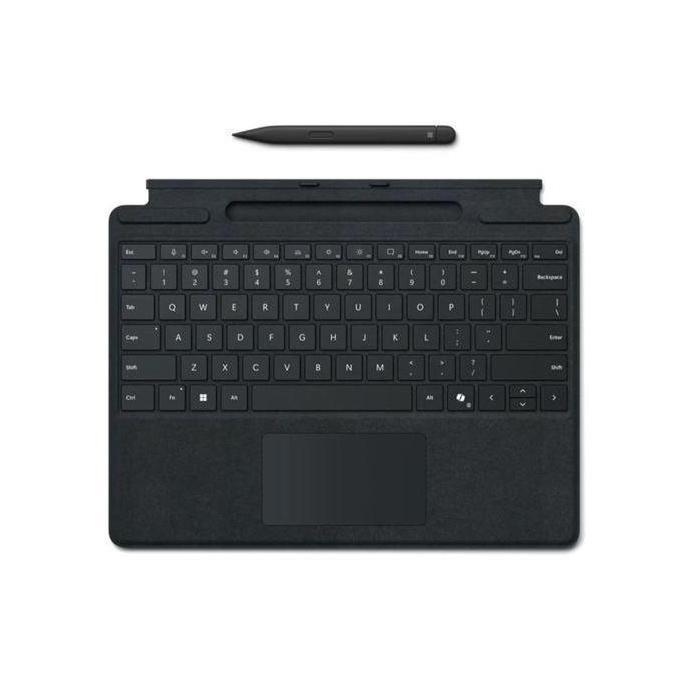 Microsoft Surface Pro 8/9/X/10/11 Signature Keyboard with Backlighting and Slim Pen Black