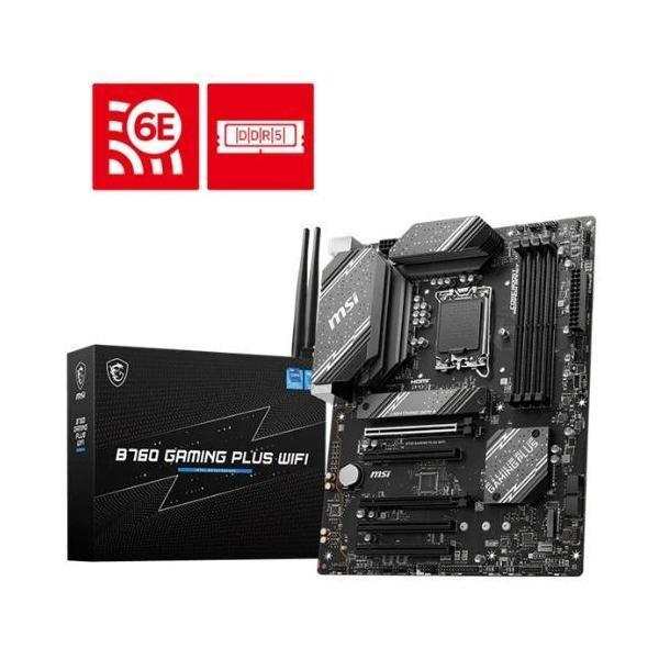 MSI B760 GAMING PLUS WIFI ATX Motherboard 4x DDR5 5x PCI-E x16 2x M.2 4x SATA