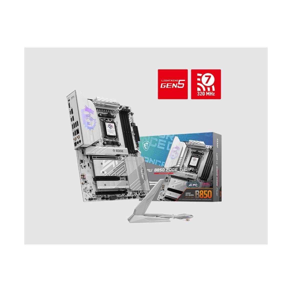 MSI B850 EDGE TI WIFI AMD B850 4x DDR5 4x M.2 3x PCI-E x16 WiFi 7