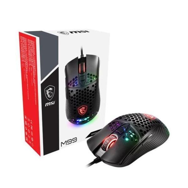 MSI Gaming Mouse_M99 Pro Boxl Sensor 3 200 DPI 12 RGB Modes 5 Customizable Bu...