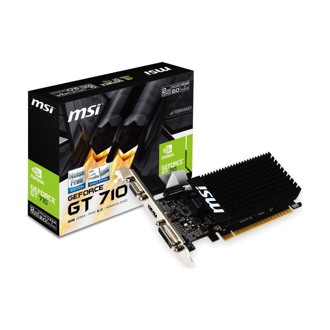 MSI GeForce GT 710 2GB GDDR3 2560x1600 HDMI DVI PCIe Graphics Card