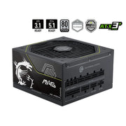 MSI MAG A1200PLS 1200W ATX Platinum Fully Modular PCIe 5.0 PSU 135mm Fan