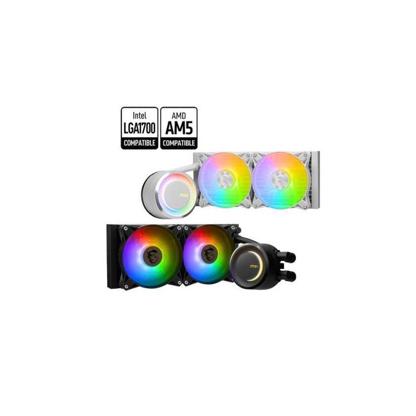 MSI MAG CORELIQUID E240 WHITE Liquid CPU Cooler LGA 1150/1151/1155/1156/1200/...