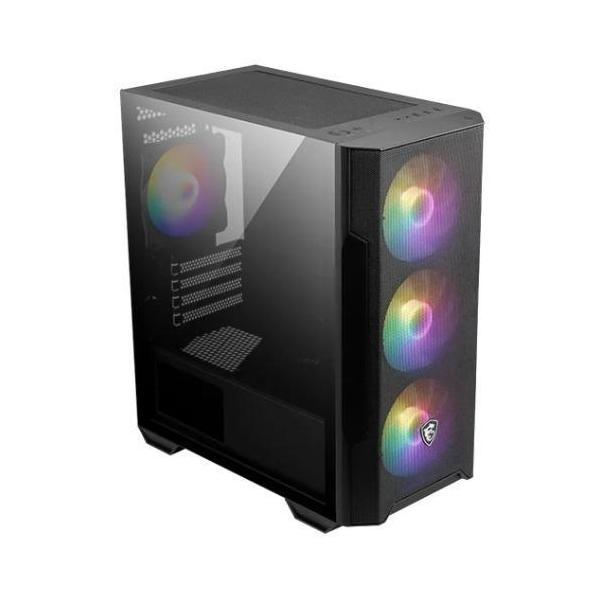MSI MAG FORGE M100R BLACK Micro ATX Case 1x USB 3.2 2x USB 2.0 4x PCI-E 2x 2.5" 2x 3.5
