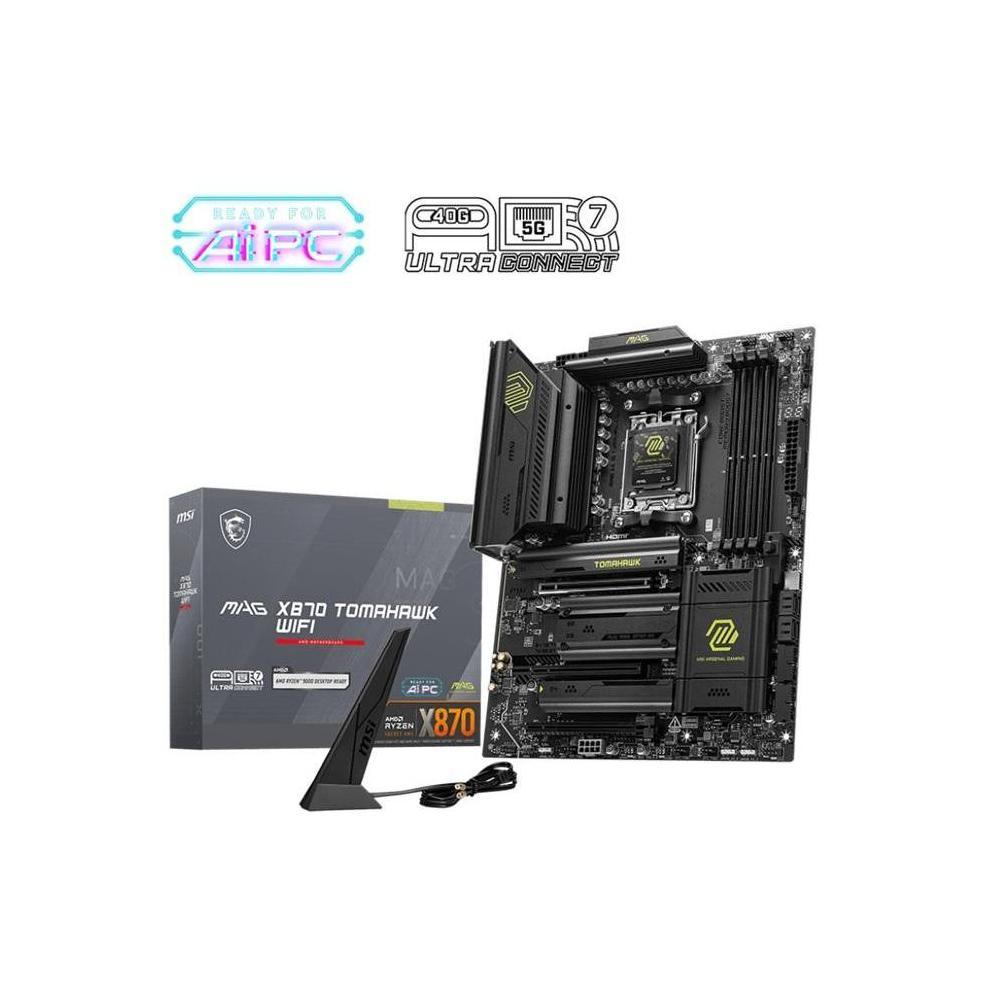 MSI MAG X870 TOMAHAWK WIFI AMD AM5 ATX Motherboard 4x DDR5 3x PCIe x16 4x M.2