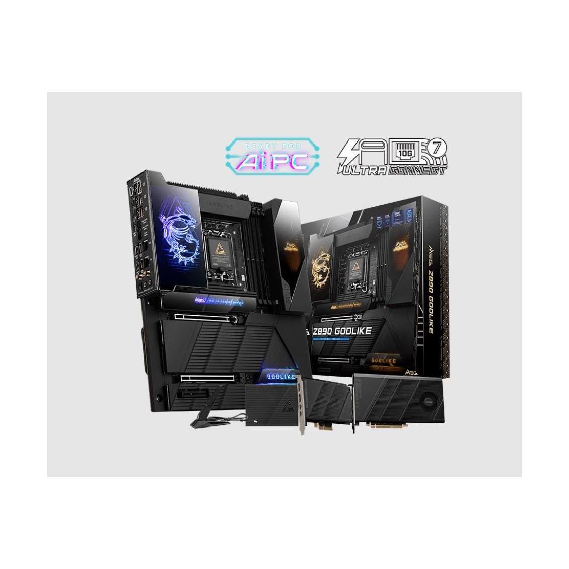 MSI MEG Z890 GODLIKE INTEL Z890 4x DDR5 2x PCI-E x16 8x M.2 WiFi 7 Motherboard