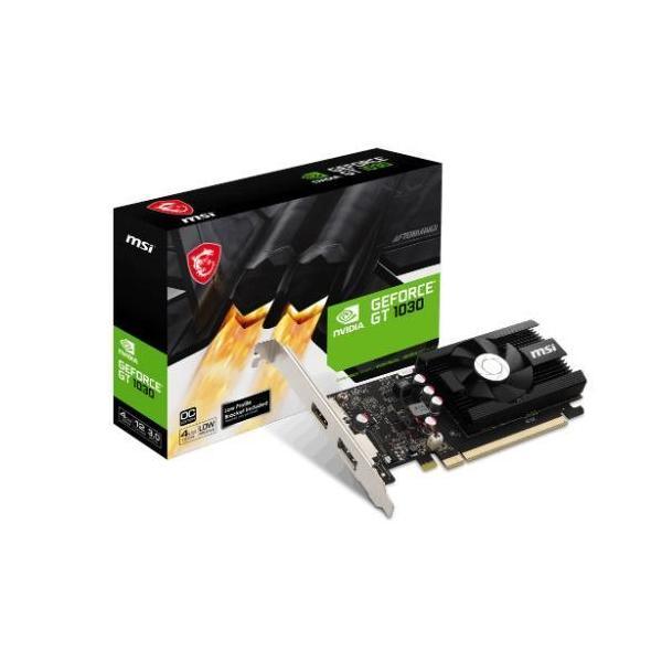 MSI nVidia GeForce GT 1030 4GD4 LP OC Video Card PCI-e 3.0 1430 MHz Boost Clo...