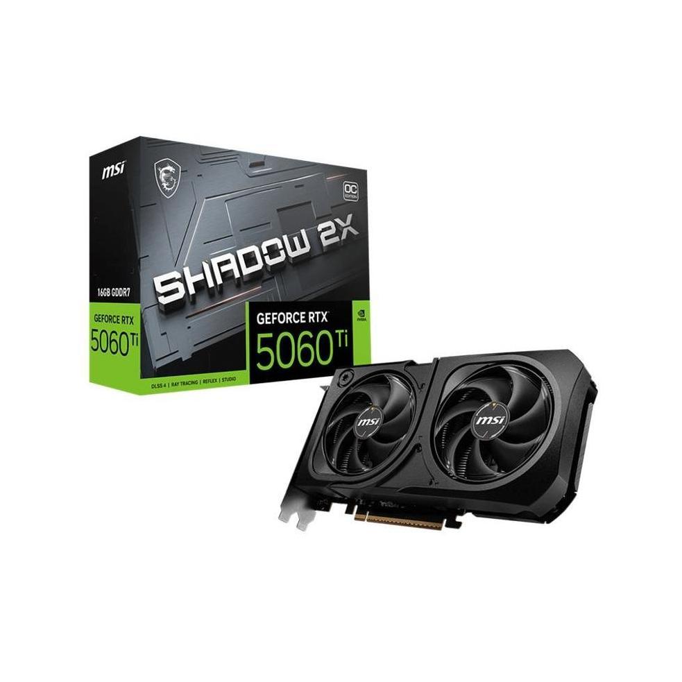 MSI nVidia GeForce RTX 5060 Ti 16G SHADOW 2X OC PLUS Boost: 2482 MHz CUDA 896...