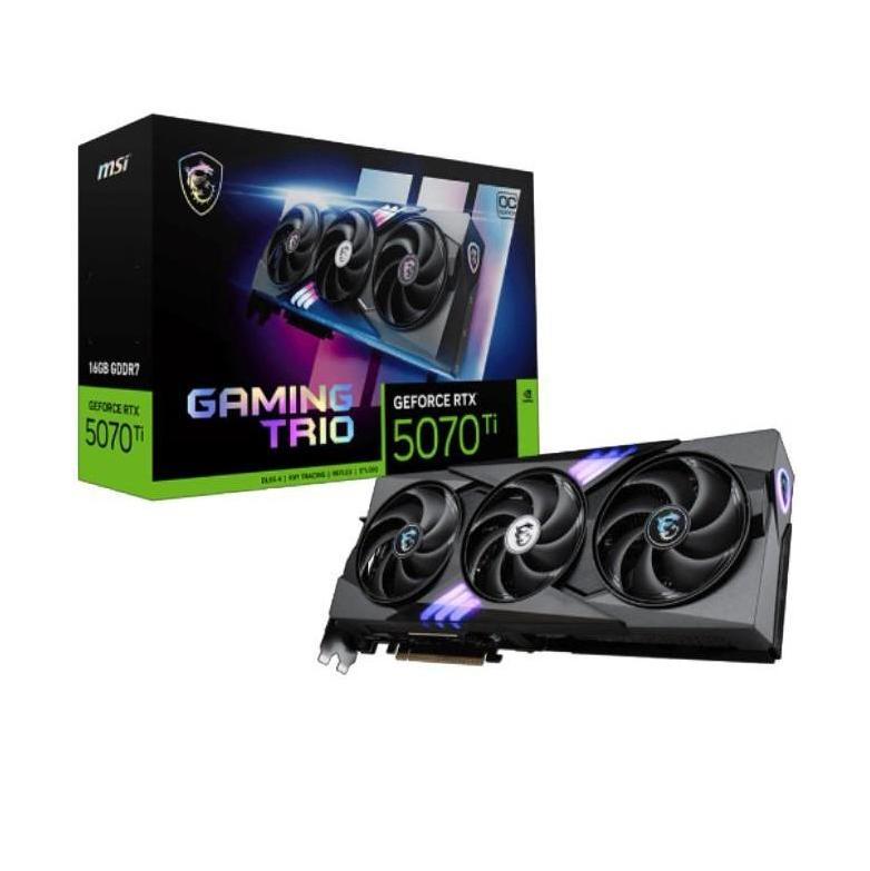 MSI nVidia GeForce RTX™ 5070 Ti 16G GAMING TRIO OC PCI Express® en 5 Boost: 2...