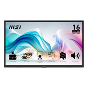 MSI PRO MP165 E6 16" Full HD IPS Monitor HDMI USB-C Tilt VESA