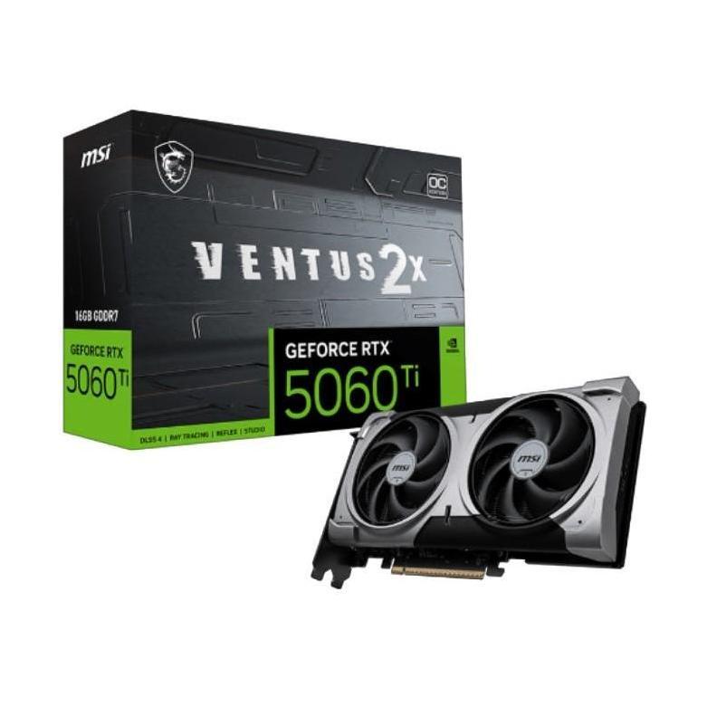 MSI RTX 5060 Ti VENTUS 2X OC PLUS 16GB GDDR7 PCIe 5.0 GTX