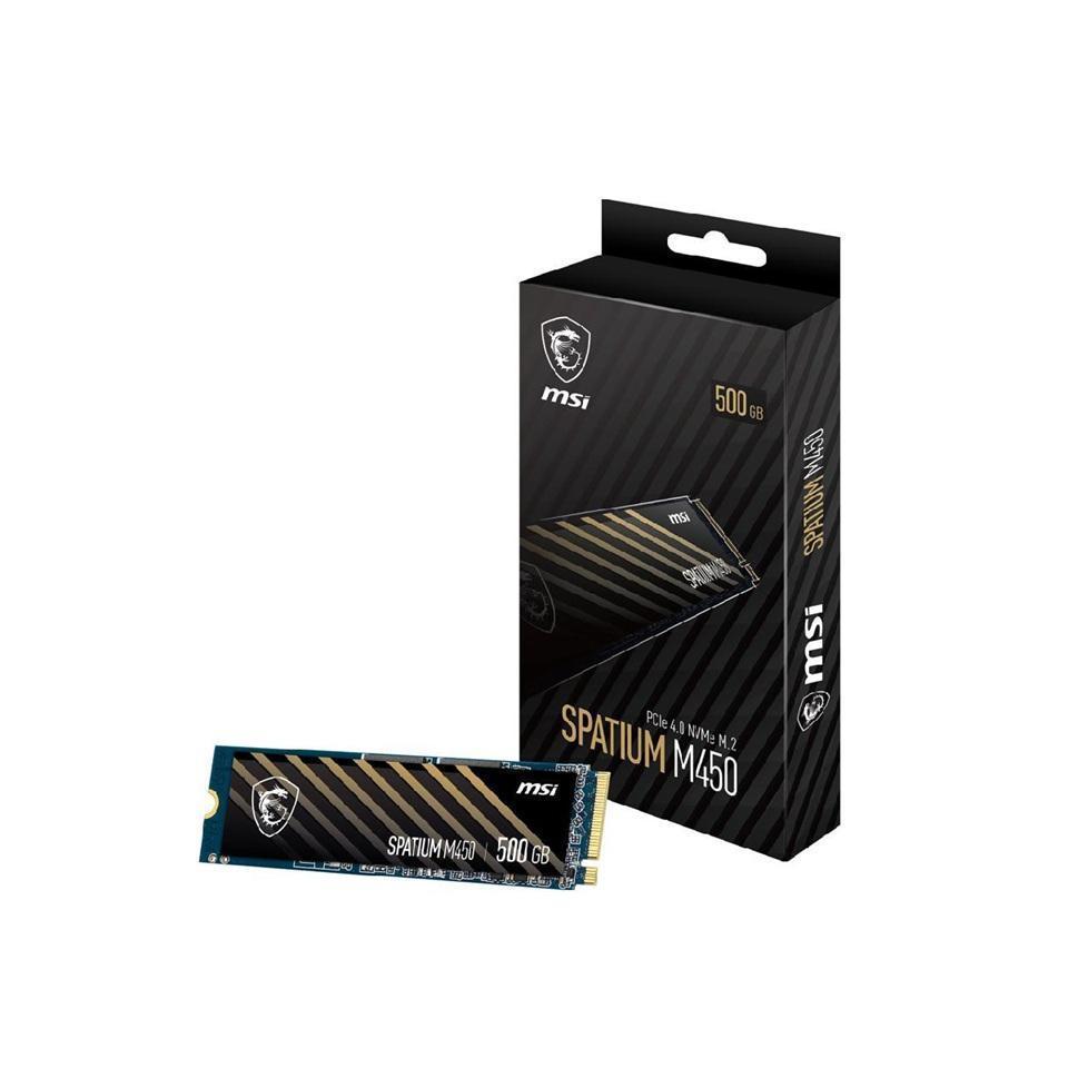 MSI SPATIUM M450 500GB NVMe SSD 3600/2300MB/s 300TBW PCIe 4.0 M.2 2280