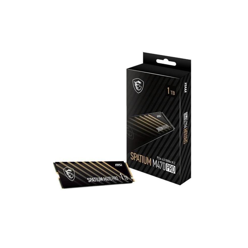 MSI SPATIUM M470 PRO PCIe 4.0 NVMe M.2 1TB SSD Sequential Read up to 6000MB/s...