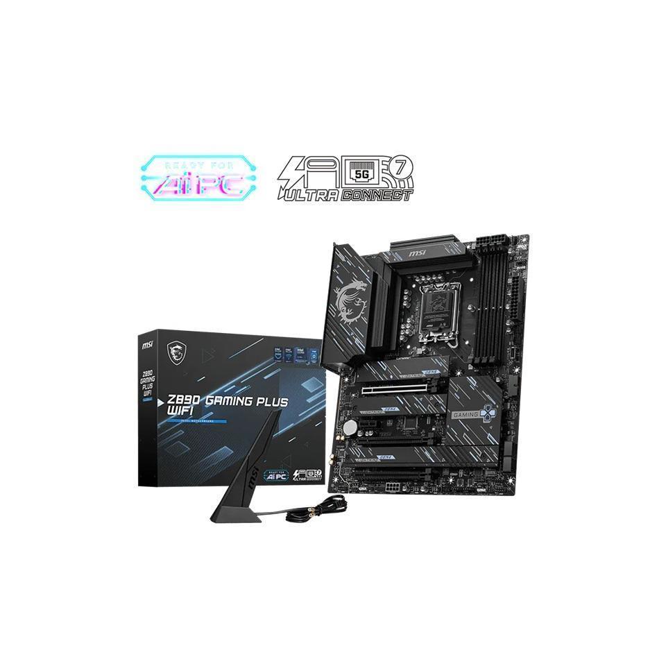 MSI Z890 GAMING PLUS WiFi Motherboard 4x DDR5 3x PCI-E x16 4x M.2