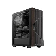OKINOS Cypress 5 Oak Wood ATX Type-C 4x120mm Fans Tempered Glass Mid-Tower Case