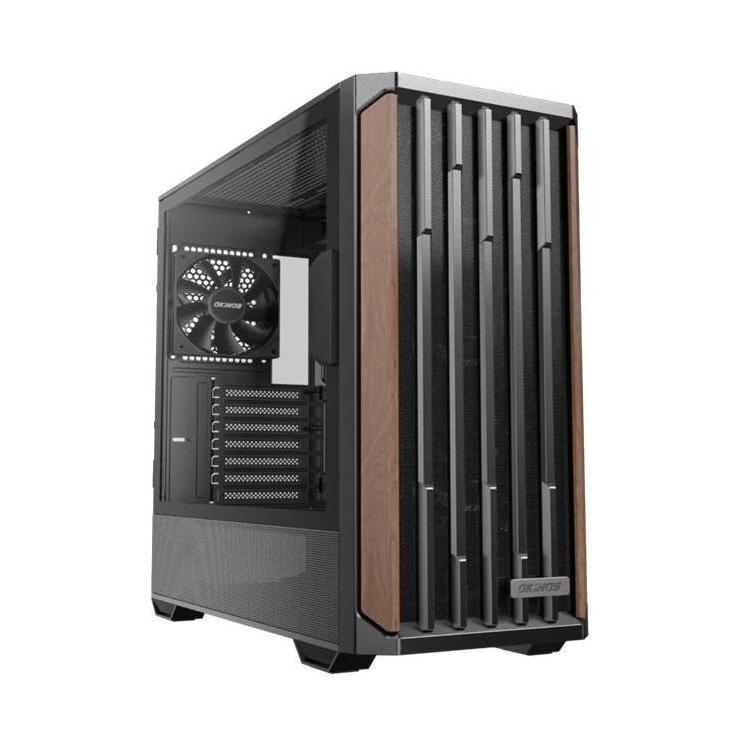 OKINOS Cypress 7 Wood Mid Tower ATX/M-ATX/ITX Tempered Glass USB-C 4x120mm PWM Fans Case