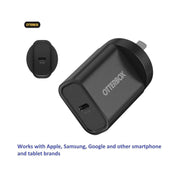 OtterBox 20W USB-C PD Fast Wall Charger Black