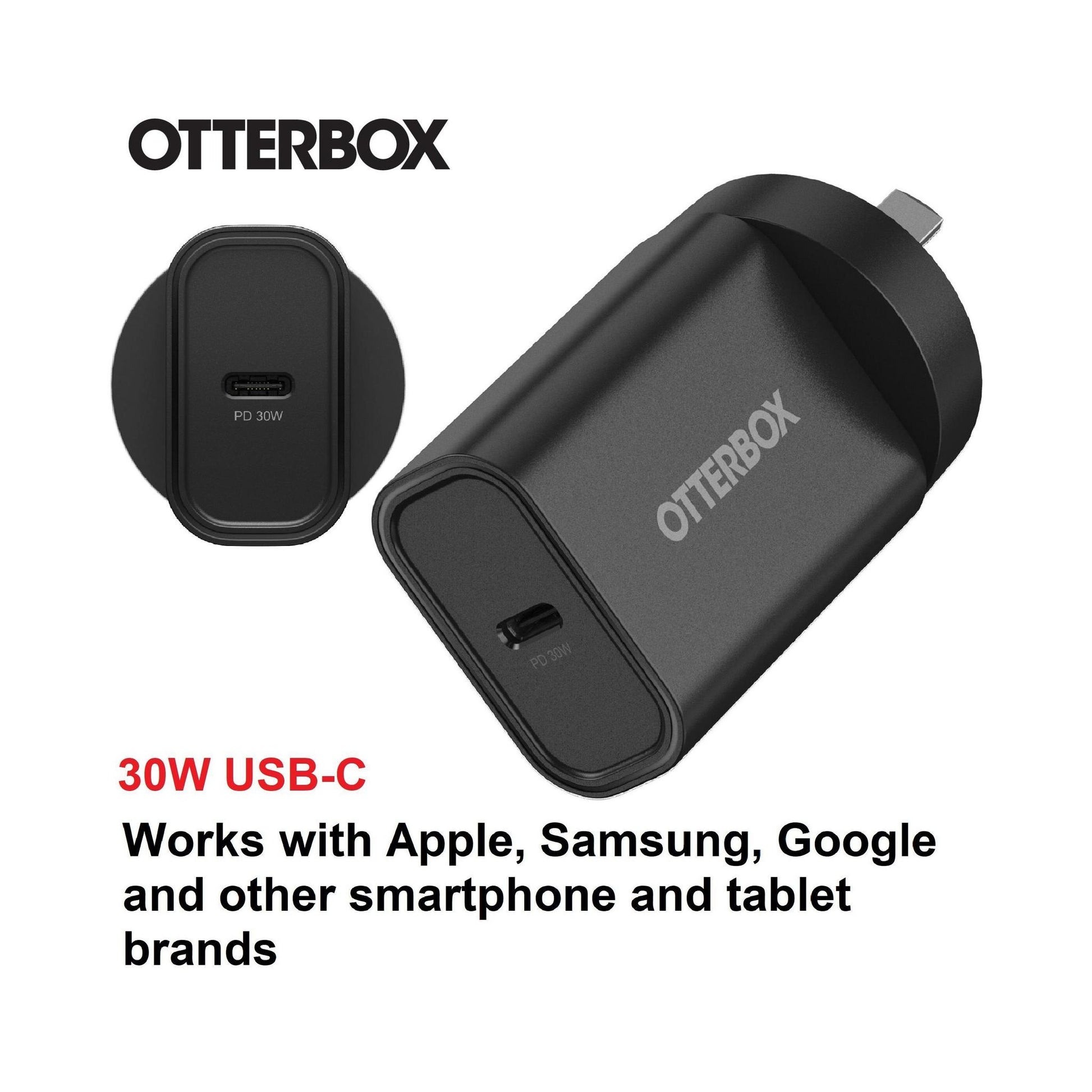 OtterBox 30W USB-C PD Fast Wall Charger Black