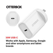 OtterBox 30W USB-C PD Fast Wall Charger White