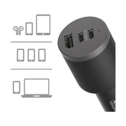 OtterBox 72W Triple Port USB-C Car Charger Black (USB-A 12W USB-C 30W)