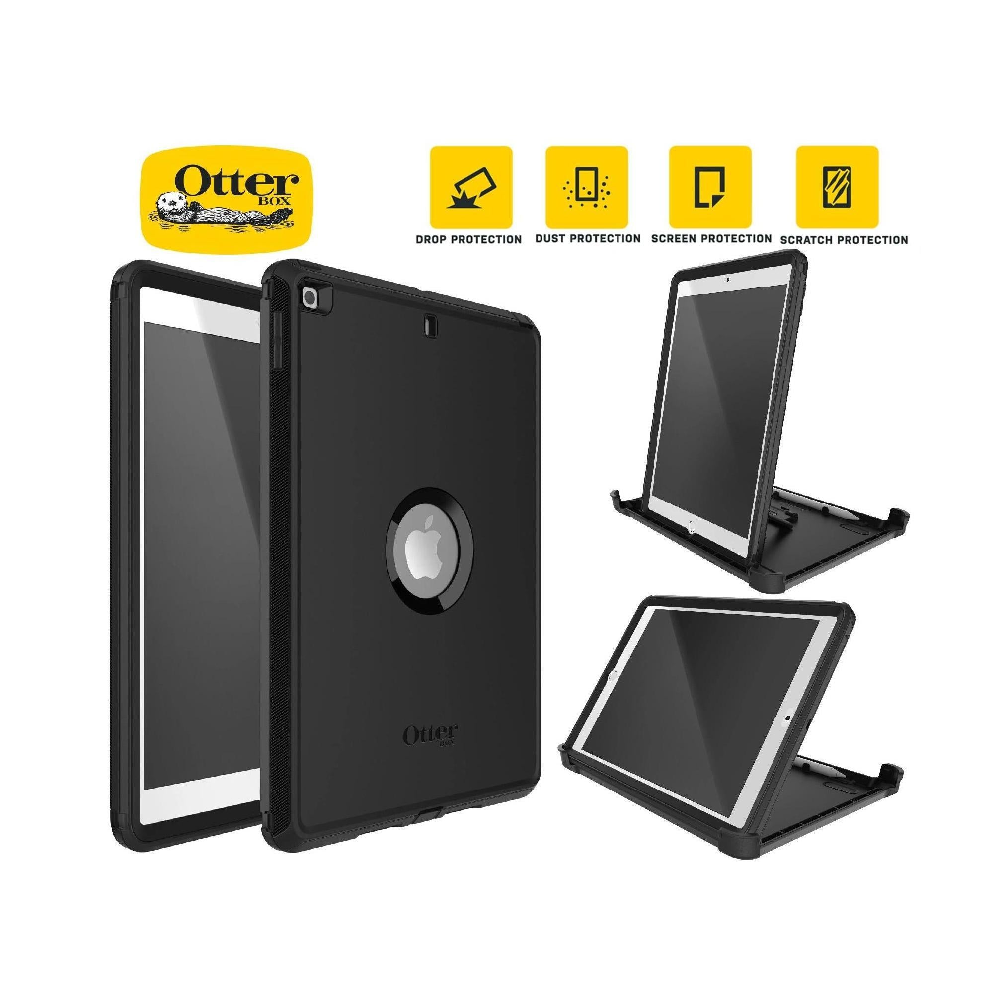 OtterBox Defender Apple iPad 10.2" 9th/8th/7th Gen Case Black