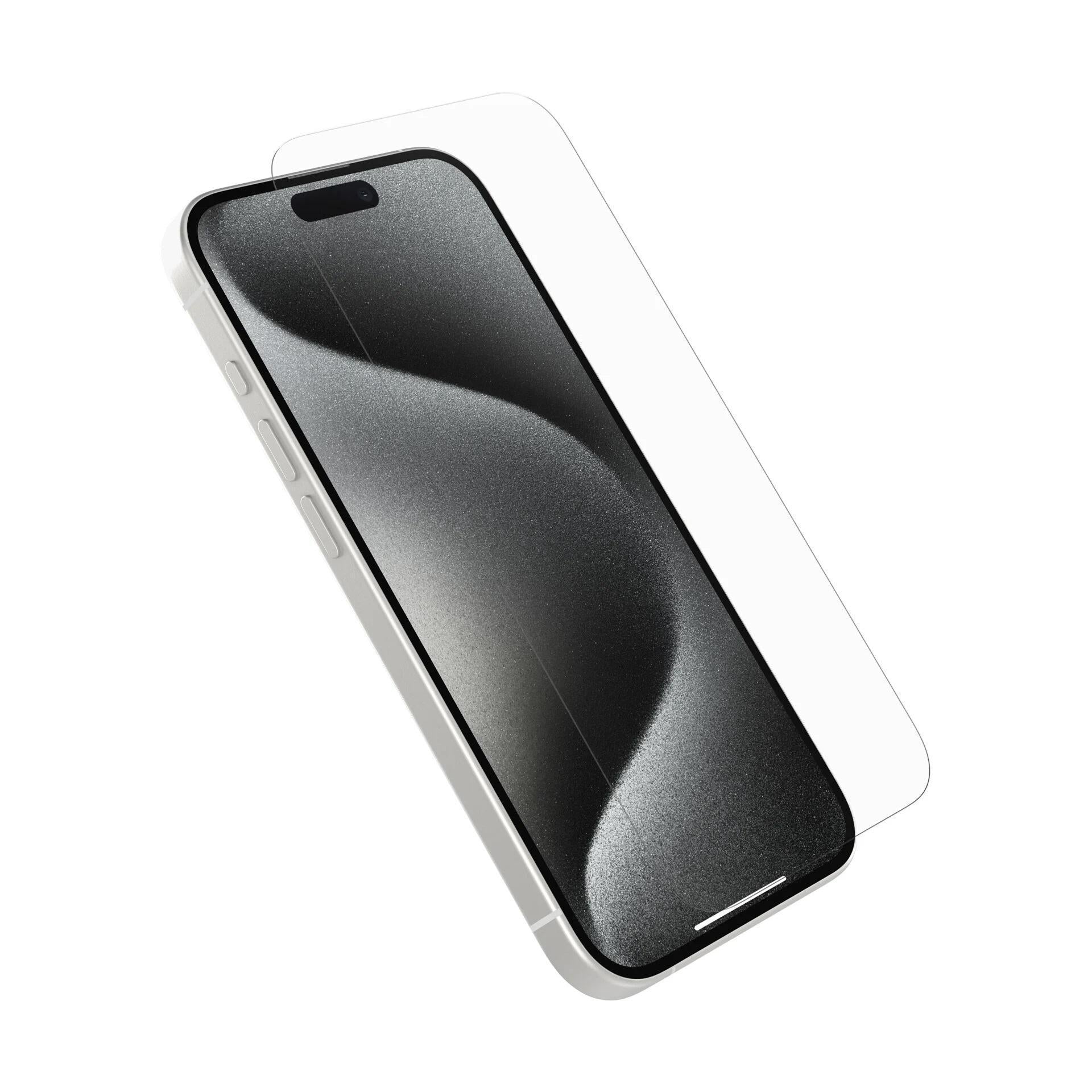 OtterBox Premium Glass Antimicrobial Apple iPhone 15 Pro Max 6.7" Screen Protector Clear
