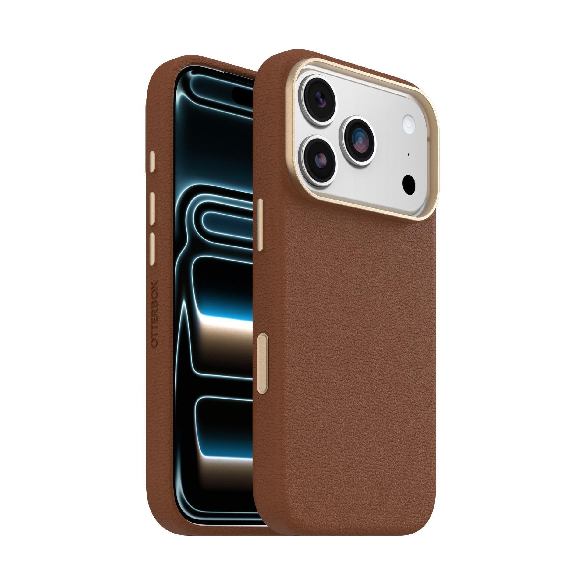 OtterBox Symmetry Cactus Leather MagSafe Case for iPhone 17 Pro 6.3" Brown