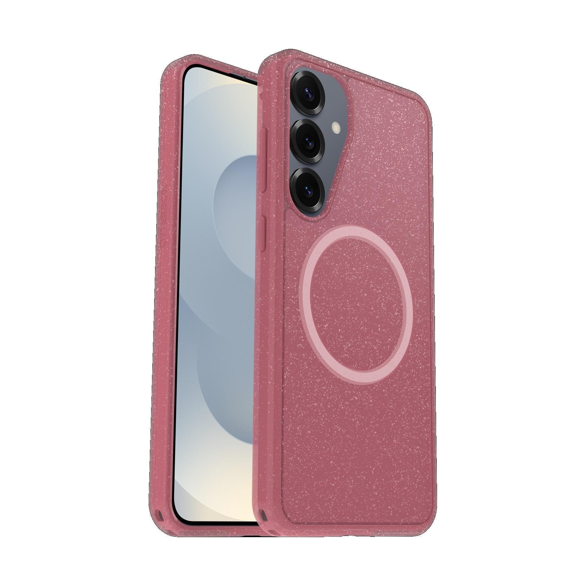 OtterBox Symmetry Clear Magnets Samsung Galaxy S25+ 5G 6.7" Case Pink