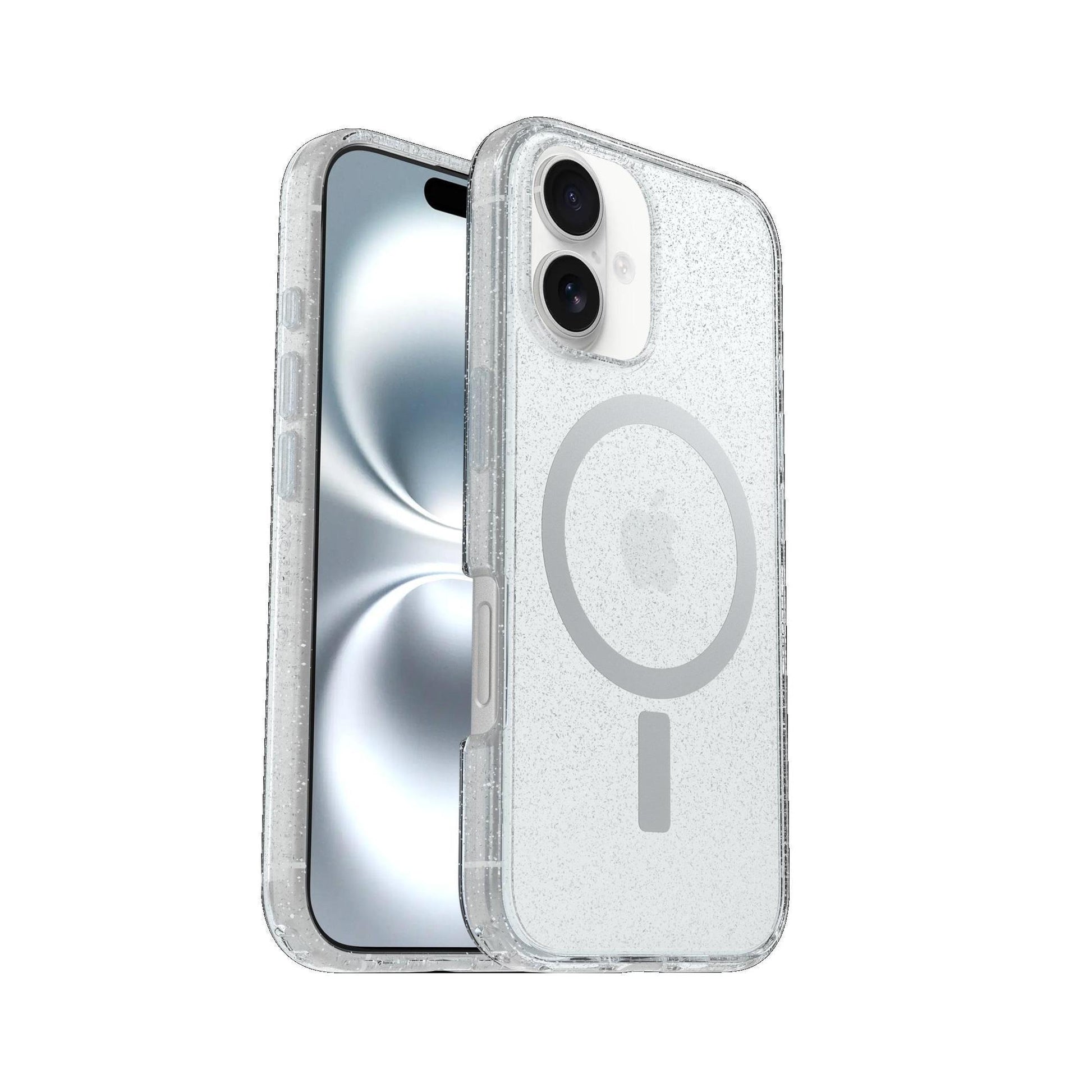 OtterBox Symmetry Clear MagSafe iPhone 16 6.1" Case Stardust Antimicrobial
